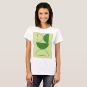 abstracte vormen kunst t-shirt (Voorkant volledig)