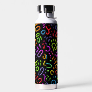 Abstracte vormen kunst waterfles