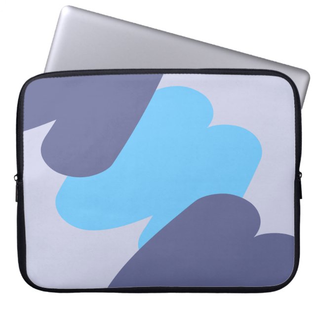 Abstracte vormen laptop sleeve (Voorkant)