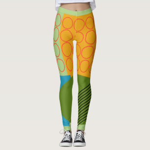 Abstracte vormen leggings