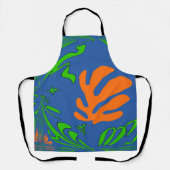 Abstracte vormen, Matisse stijl, voeg tekst toe, Schort (Voorkant)