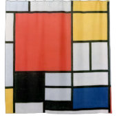 ABSTRACTE VORMEN MET EEN VERMINDERD MONDRIAN DOUCHEGORDIJN (Voorkant)