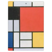 Abstracte vormen Mondrian Klembord (Achterkant)