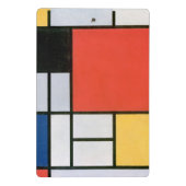 Abstracte vormen Mondrian Mini Klembord (Achterkant)