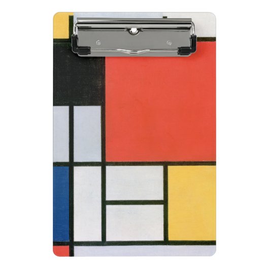 Abstracte vormen Mondrian Mini Klembord (Voorkant)