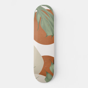 Abstracte vormen Monstera laat Finesse uit #1 #art Persoonlijk Skateboard
