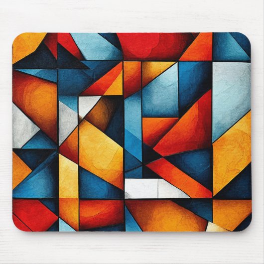 Abstracte vormen muismat (Voorkant)