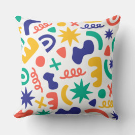 Abstracte vormen naadloos patroon kussen