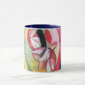 Abstracte vormen (ook gekend als Gekleurde Bloemen Mok (Midden)