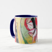 Abstracte vormen (ook gekend als Gekleurde Bloemen Mok (Voorkant links)