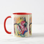 Abstracte vormen (ook gekend als Gekleurde Bloemen Mok (Links)