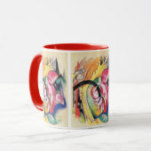 Abstracte vormen (ook gekend als Gekleurde Bloemen Mok (Voorkant links)