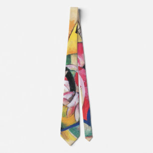 Abstracte vormen (ook gekend als Gekleurde bloemen Stropdas