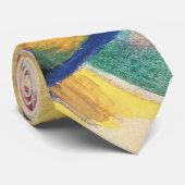 Abstracte vormen (ook gekend als Gekleurde bloemen Stropdas (Opgerold)