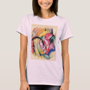 Abstracte vormen (ook gekend als Gekleurde bloemen T-shirt