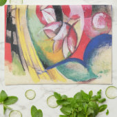 Abstracte Vormen (ook gekend als Gekleurde Bloemen Theedoek (Gevouwen)