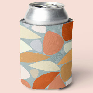 Abstracte vormen Oranje Blikjeskoeler