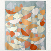 Abstracte vormen Oranje Wandkleed