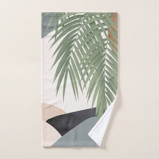 Abstracte vormen palm blazen vinesse #1 #tropical bad handdoek (Handdoek)