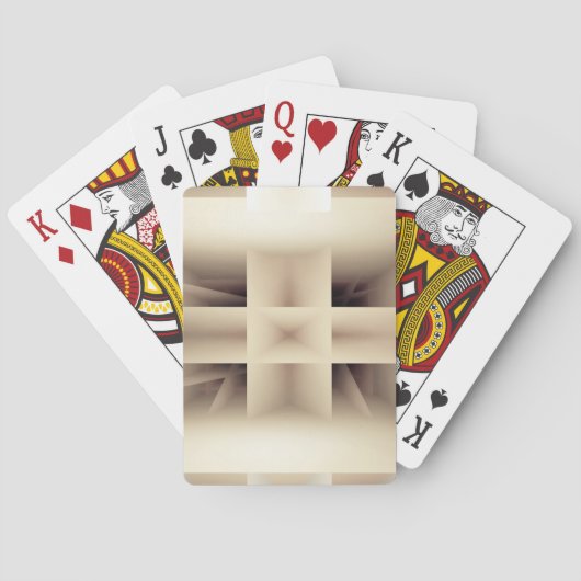 Abstracte vormen patroon pokerkaarten (Achterkant)