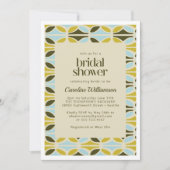 Abstracte vormen Pattern Green Blue Vrijgezellenfe Kaart (Voorkant)