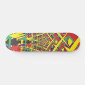 Abstracte vormen persoonlijk skateboard (Horizontaal)