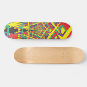 Abstracte vormen persoonlijk skateboard (Horizontaal)