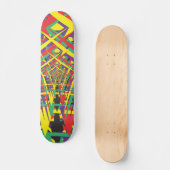 Abstracte vormen persoonlijk skateboard (Voorkant)