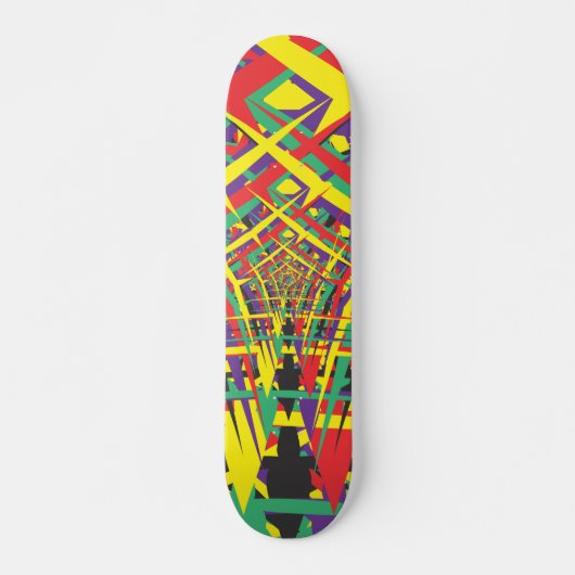 Abstracte vormen persoonlijk skateboard (Voorkant)