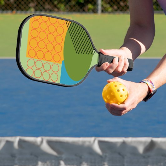 Abstracte vormen pickleball paddle (Insitu)