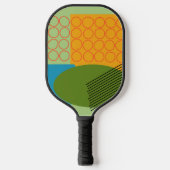 Abstracte vormen pickleball paddle (Voorkant)