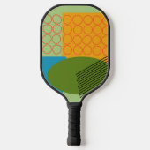 Abstracte vormen pickleball paddle (Achterkant)