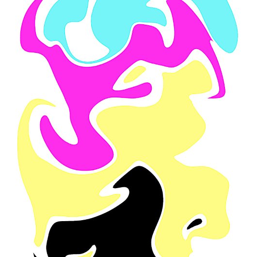 abstracte vormen plus gebogen pijl persoonlijk skateboard