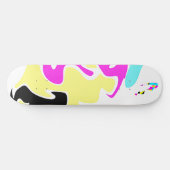 abstracte vormen plus gebogen pijl persoonlijk skateboard (Horizontaal)