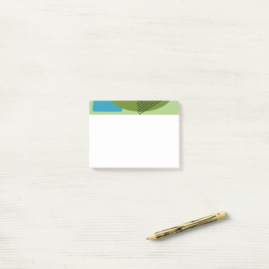 Abstracte vormen post-it® notes (Op bureau)