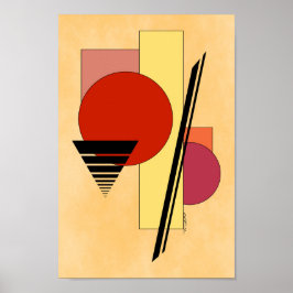 Abstracte vormen poster