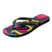 Abstracte vormen Retro Teenslippers (Schuin)