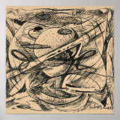 Abstracte vormen | Rudolf Bauer Poster (Voorkant)