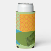 Abstracte vormen seltzer blikjeskoeler (Seltzer Voorkant)