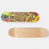 Abstracte vormen skateboard (Horizontaal)