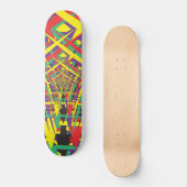 Abstracte vormen skateboard (Voorkant)