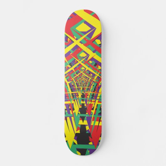 Abstracte vormen skateboard (Voorkant)