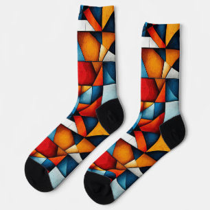 Abstracte vormen sokken