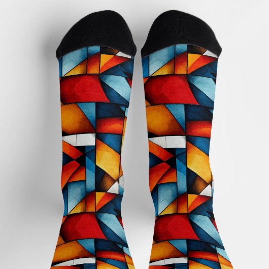 Abstracte vormen sokken (Top)