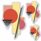 Abstracte vormen sticker (Voorkant)