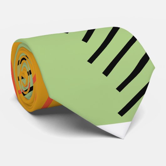 Abstracte vormen stropdas (Opgerold)