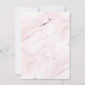 Abstracte vormen Stusty Roos Marmer Terug & 2 foto Save The Date (Achterkant)