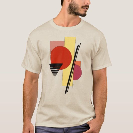 Abstracte vormen t-shirt (Voorkant)