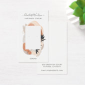 Abstracte vormen Terracotta Cream Lijst Visitekaartje (Bureau)