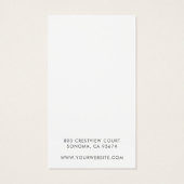 Abstracte vormen Terracotta Cream Lijst Visitekaartje (Achterkant)